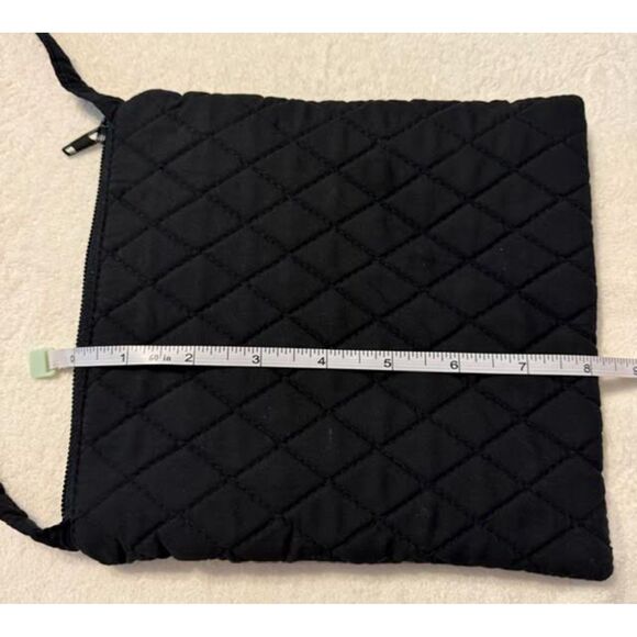 None Handbags - Cross Body Purse - Black quilted fabric, super light and comfortable